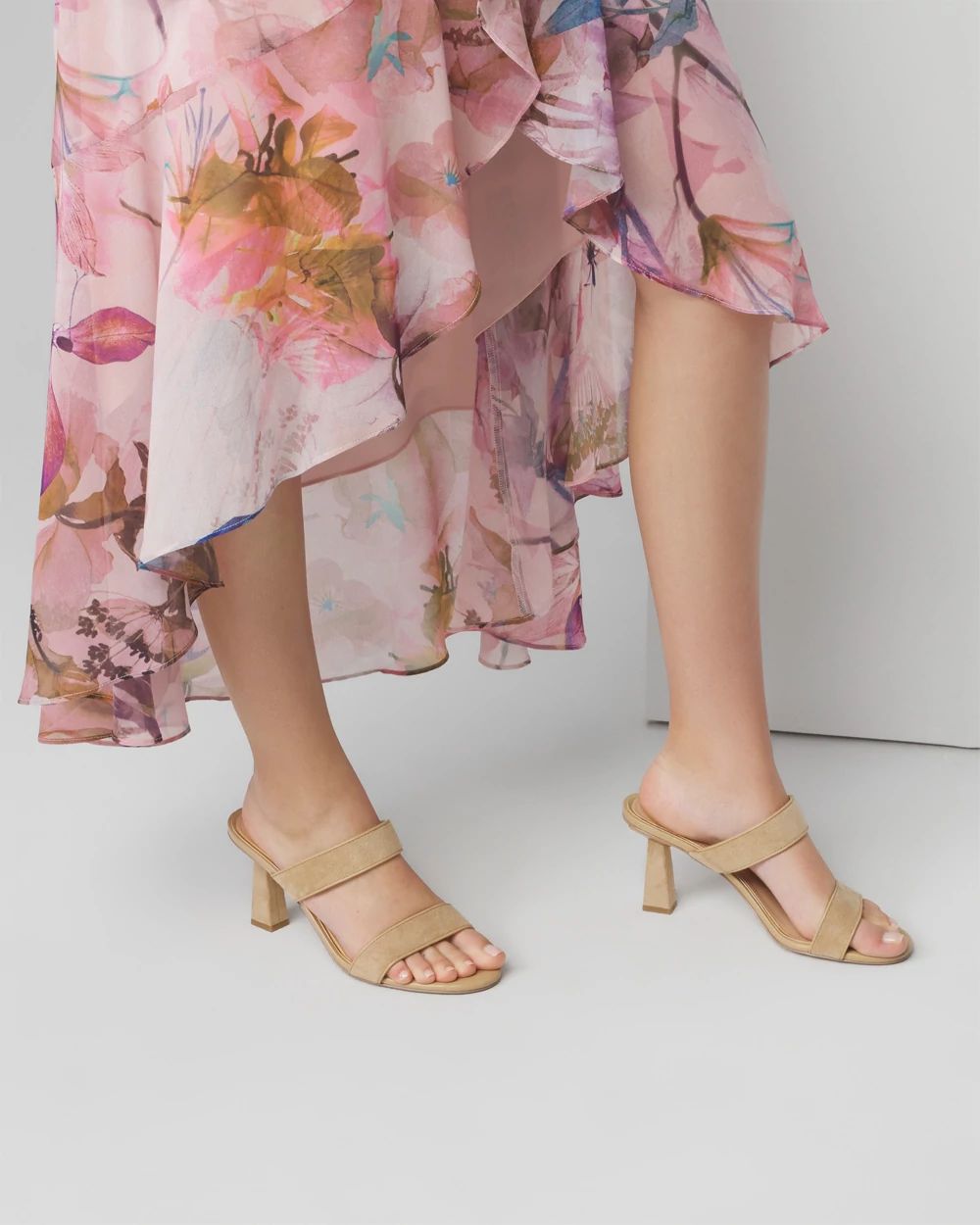 Double Strap Heeled Sandal | White House Black Market